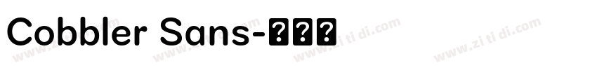 Cobbler Sans字体转换 Cobbler Sans字体转换